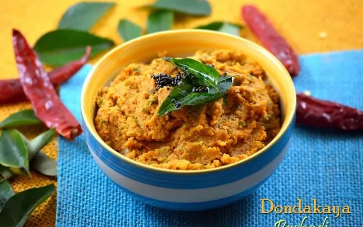 Gherkins ( Dondakaya) chutney